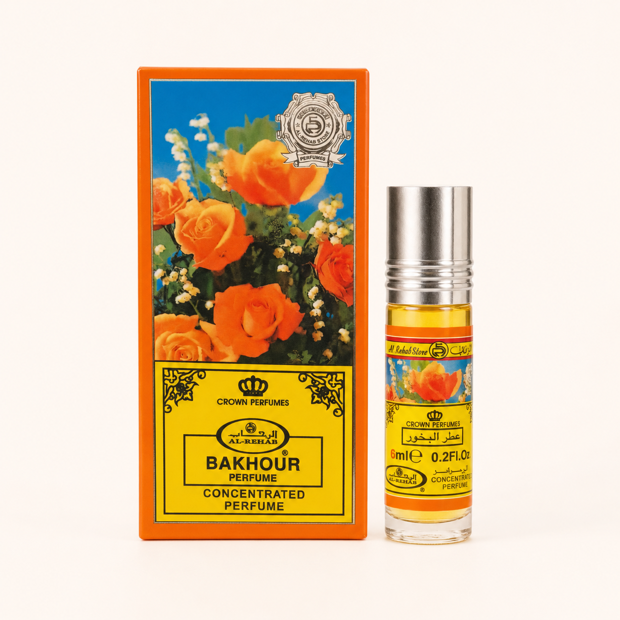 Al Rehab Bakhoor 6ml perfume oil roll-on with box