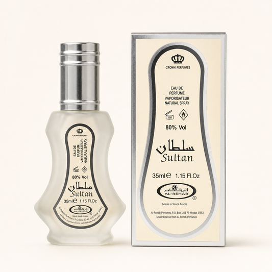Al Rehab Sultan 35ml perfume spray with matching box
