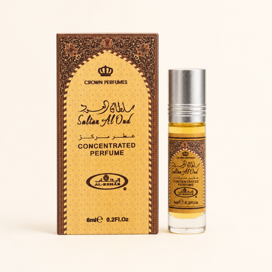 Al Rehab Sultan Al Oud 6ml perfume oil roll-on with box