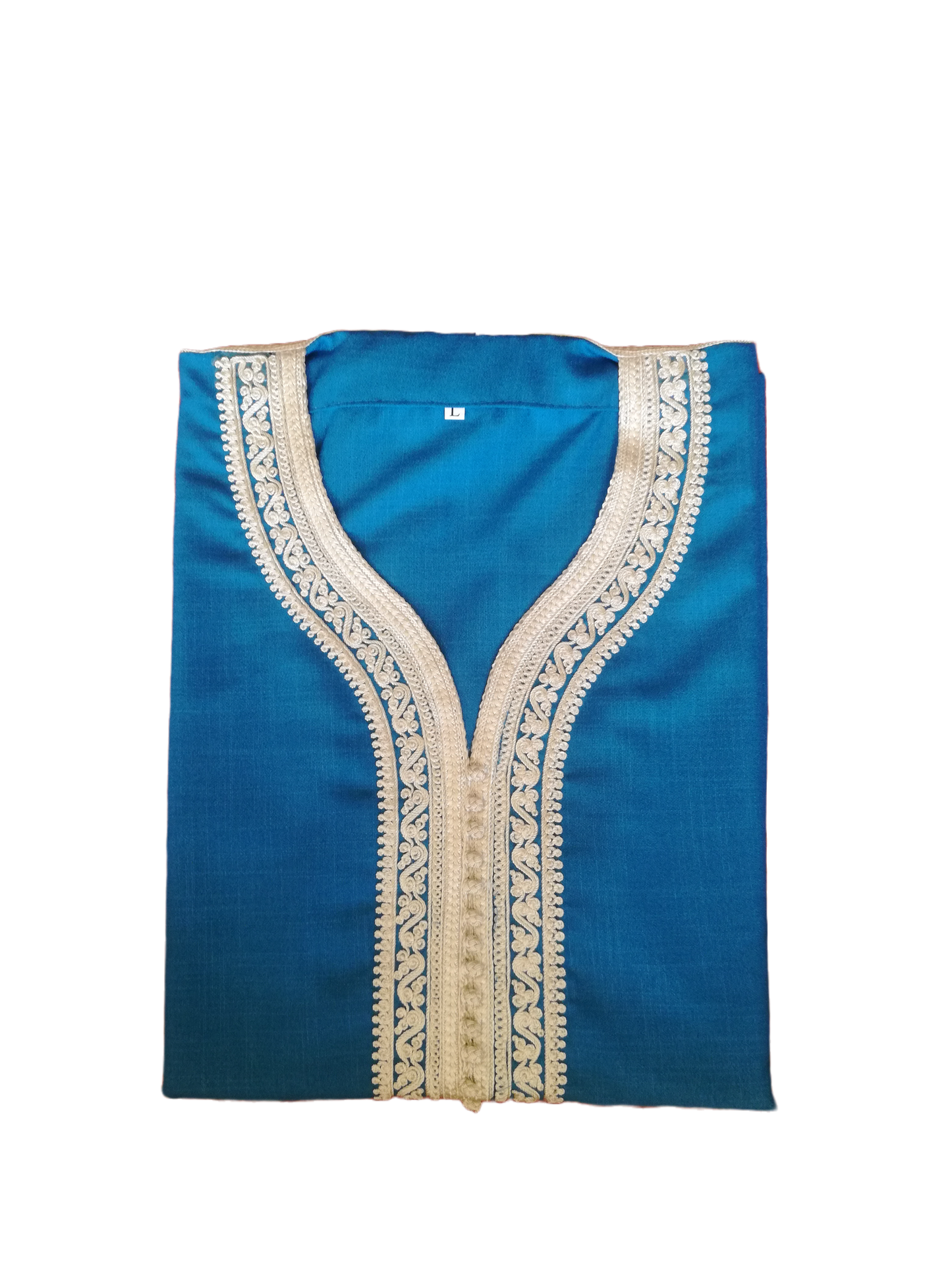 Blue Embroidered Morrocan Thobe/Jubbah