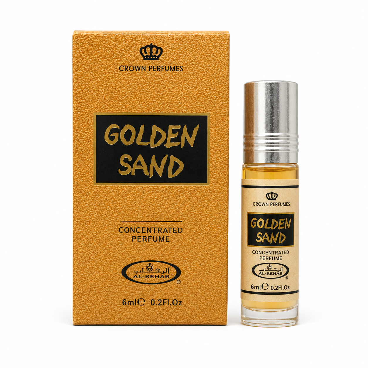 Al-Rehab Golden Sand Concentrated Perfume Oil 6ml with box