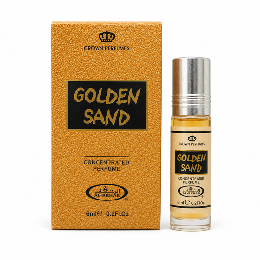 Al-Rehab Golden Sand Concentrated Perfume Oil 6ml with box