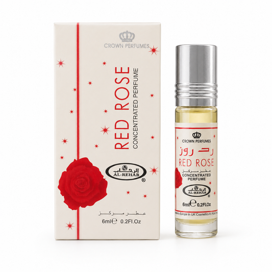 Al-Rehab Red Rose concentrated perfume oil 6ml with box