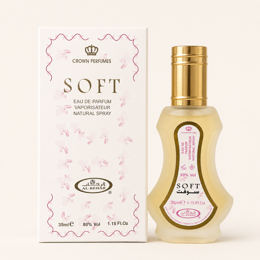 Al-Rehab Soft 35ml Eau de Parfum Spray bottle and packaging