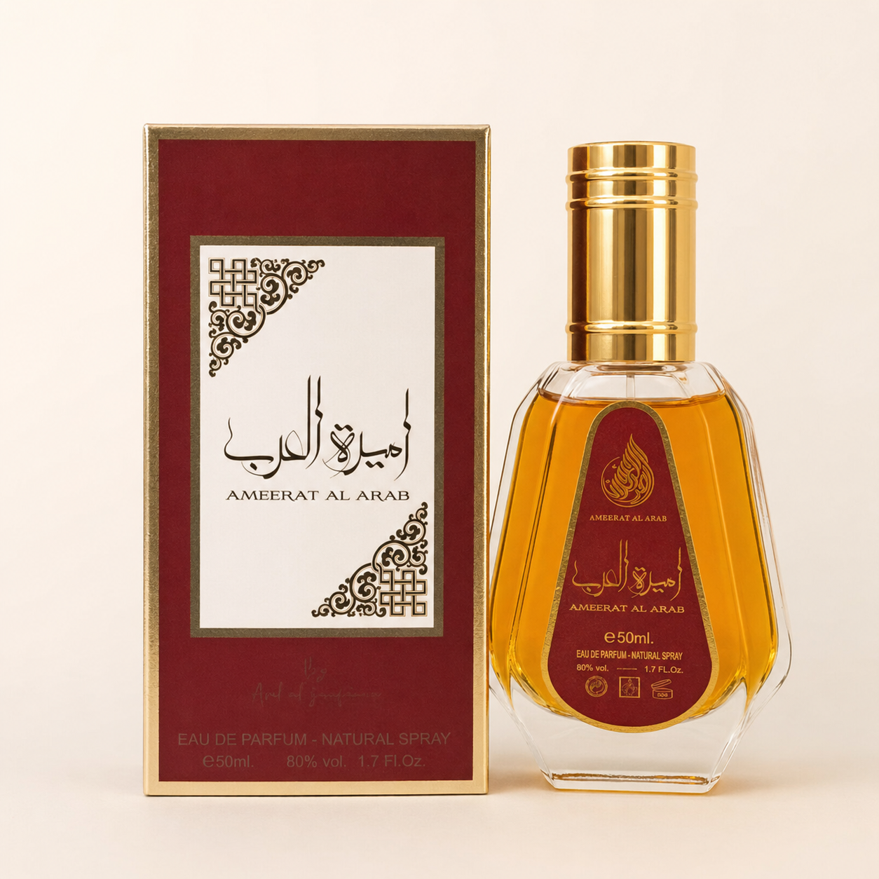 Ameeraat Al Arab 50ml Eau de Parfum Spray bottle and packaging
