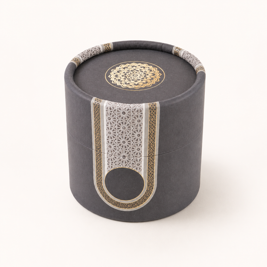 Black Islamic gift set closed presentation box