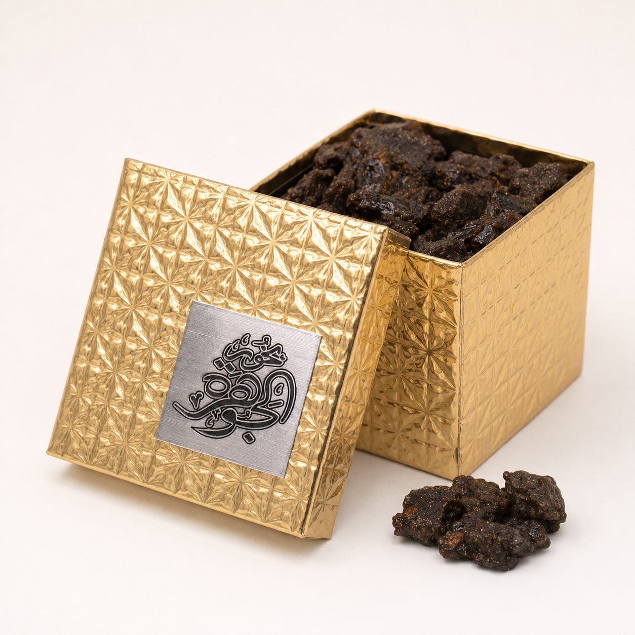 Gold Embossed Bakhoor contents