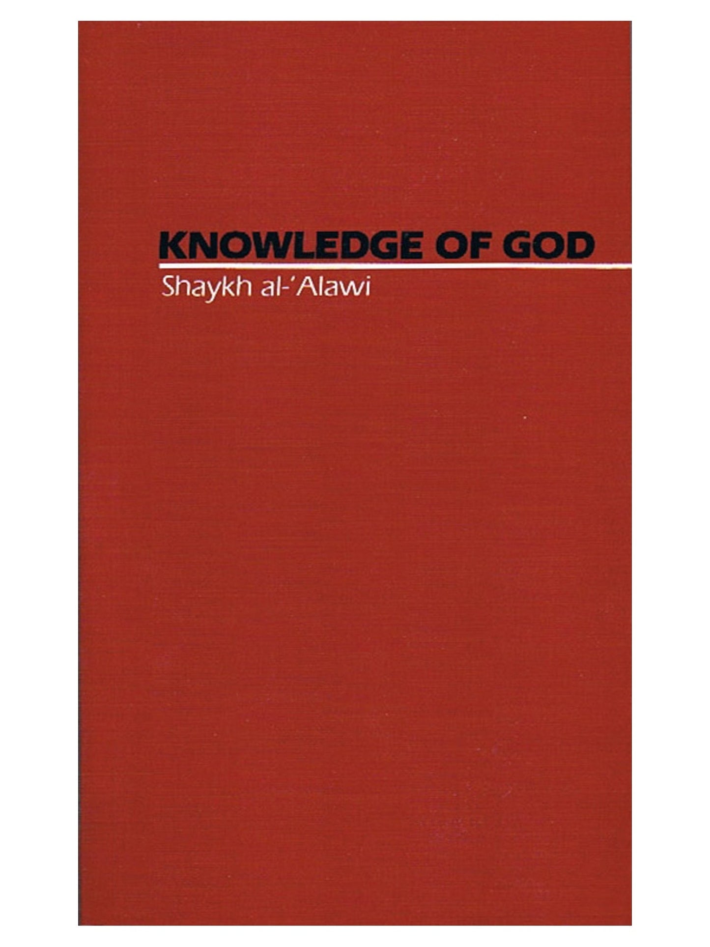 Knowledge of God book cover