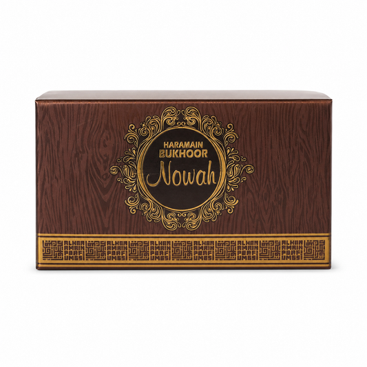 Haramain Bukhoor Nowah packaging