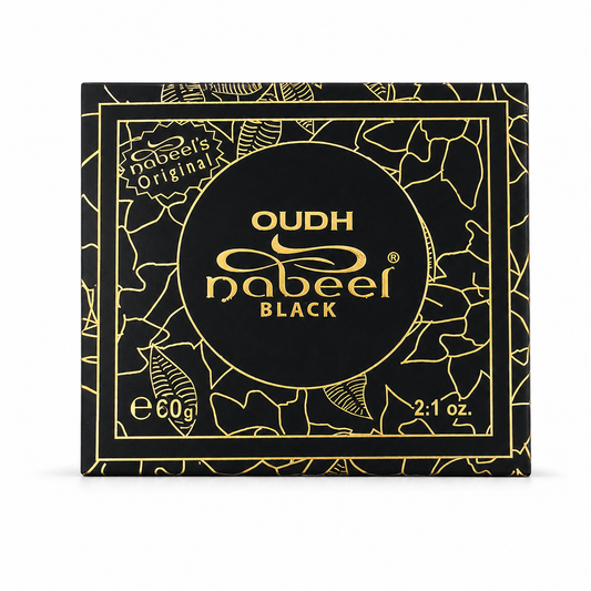 Nabeel Oudh Nabeel Black 60g packaging