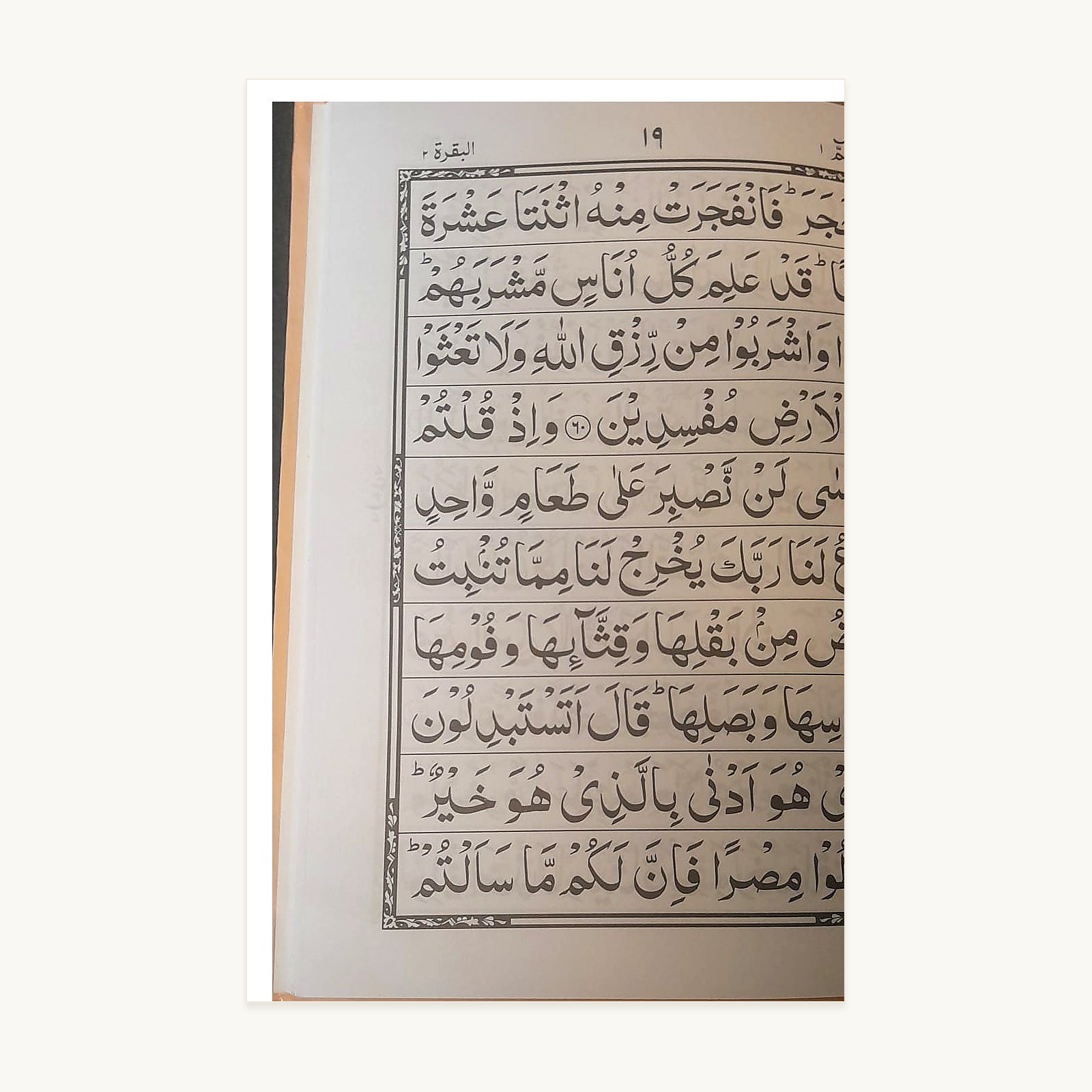 Selected Surahs – Arabic Reading Booklet inside script page – original text preserved