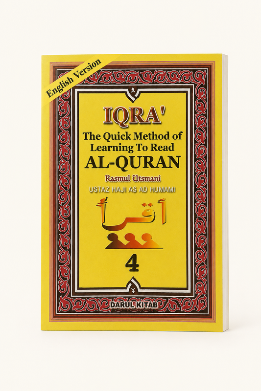 IQRA – Quick Method of Learning to Read Al-Quran – Part 4 straight paperback cover