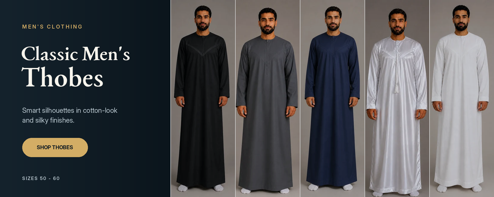 Men's thobes and Islamic clothing from The Fountain Book Shop